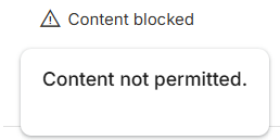 nano banana content not permitted